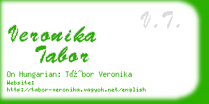 veronika tabor business card